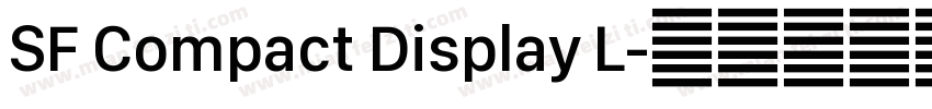 SF Compact Display L字体转换